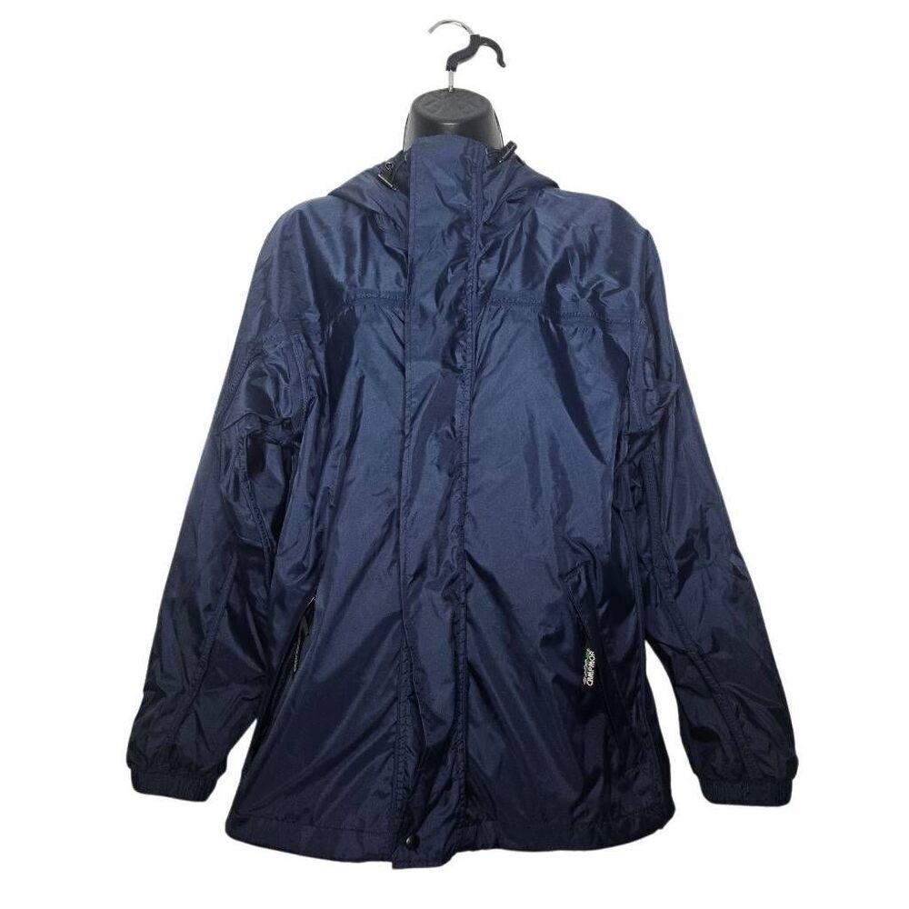 Vintage Campmor Jacket Women's Size Small Windbreaker Navy Zip Up